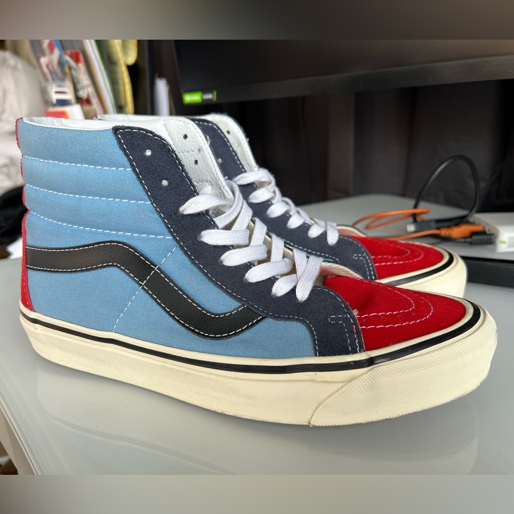 Vans Sk8-hi 38 Reissue 50th Anniversary Stv/ Multi Color gently USED! - Picture 3 of 10